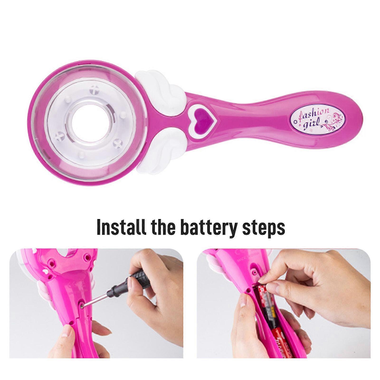 JONRRYIN Macchina Treccine Automatica: Kit Paillettes E Strass Per Capelli Per Bambine - Gioco Creativo E Brillante! - 4