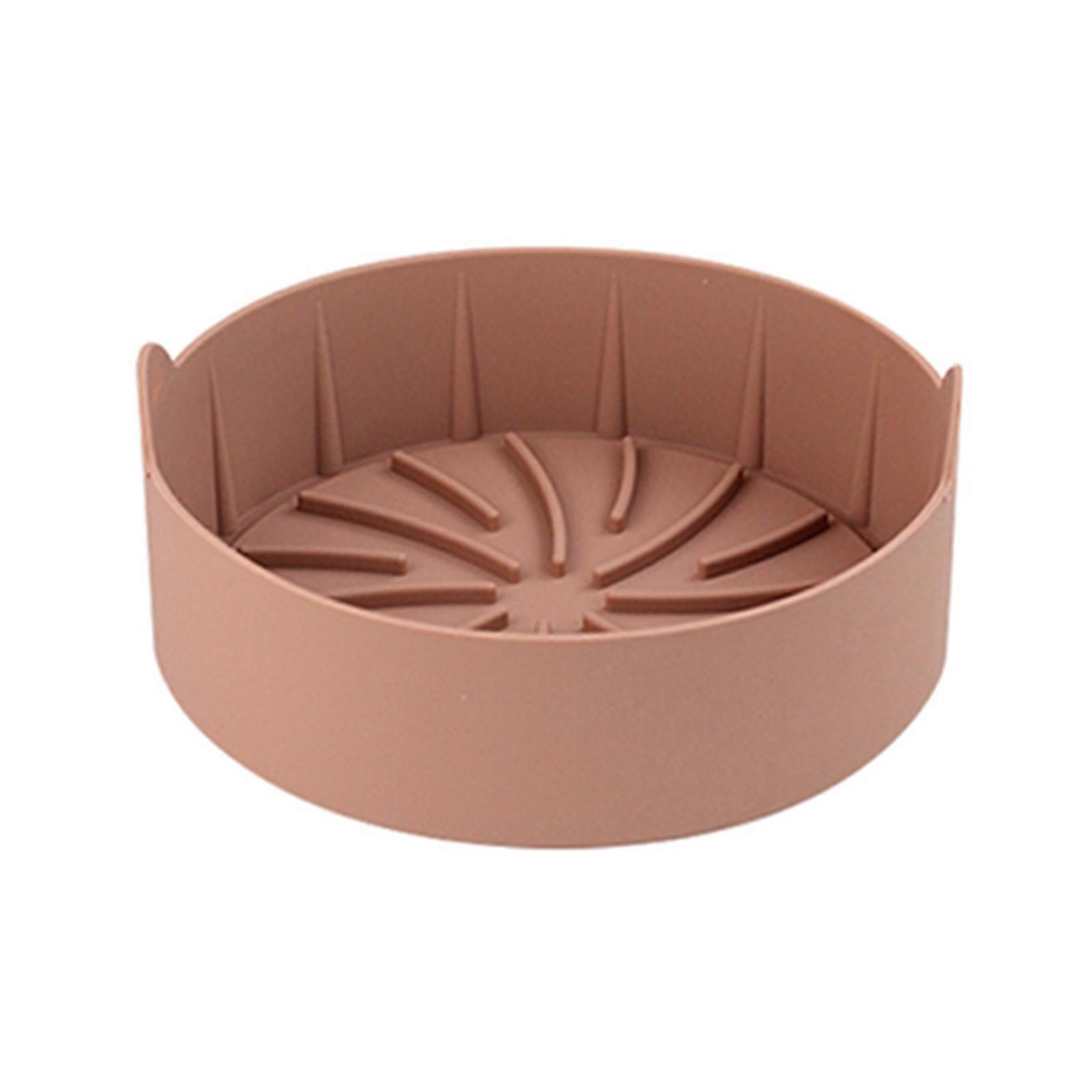 Tappetino antiaderente per friggitrice ad aria, cestello per friggitrice ad aria in silicone resistente all'olio per pizza e pane, per cucina