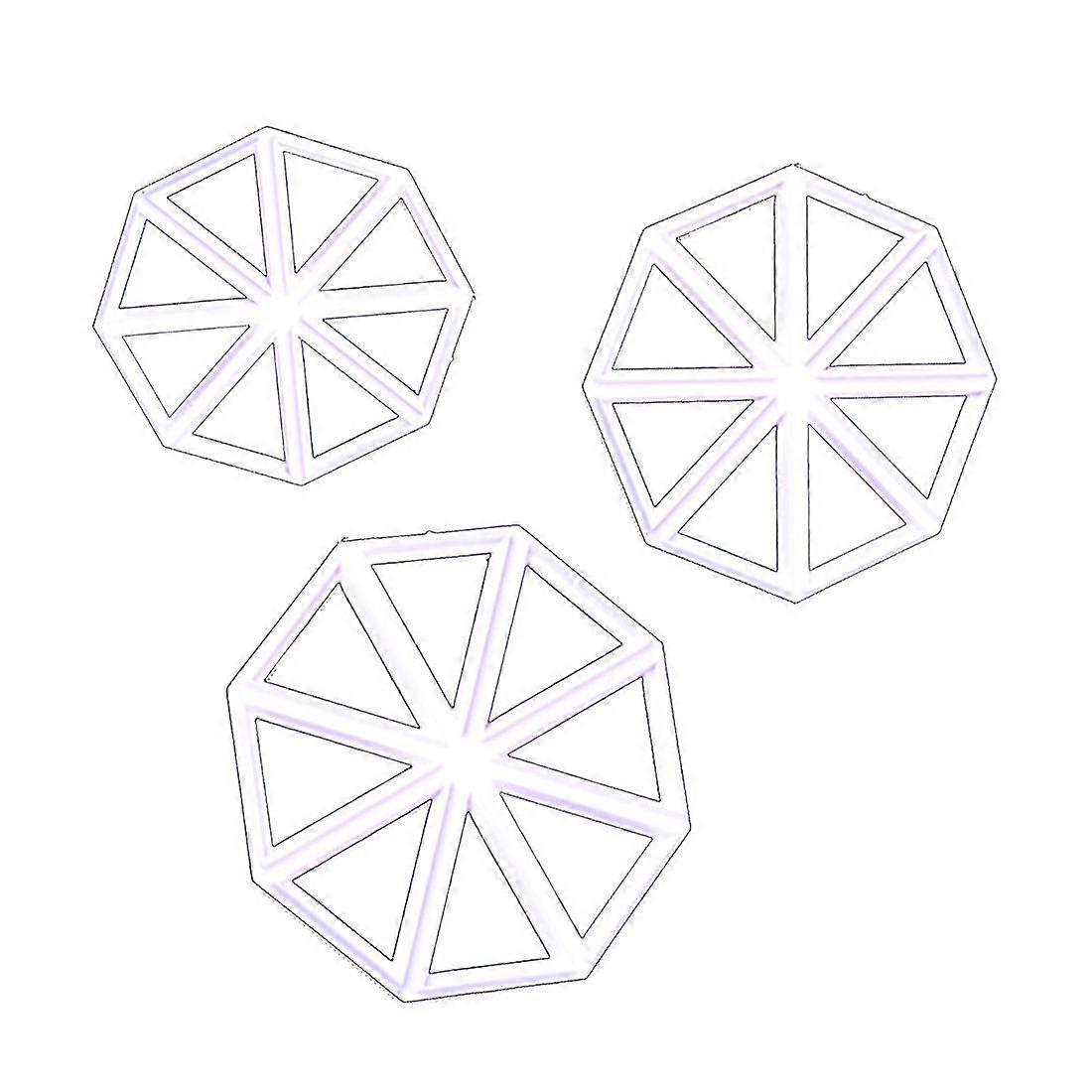 Triangular Bunting Flag Cutters Cookie Cutters Sets Biscuit Fondant Cutters For Beginners Cutting Cookie Dough(3pcs, White)