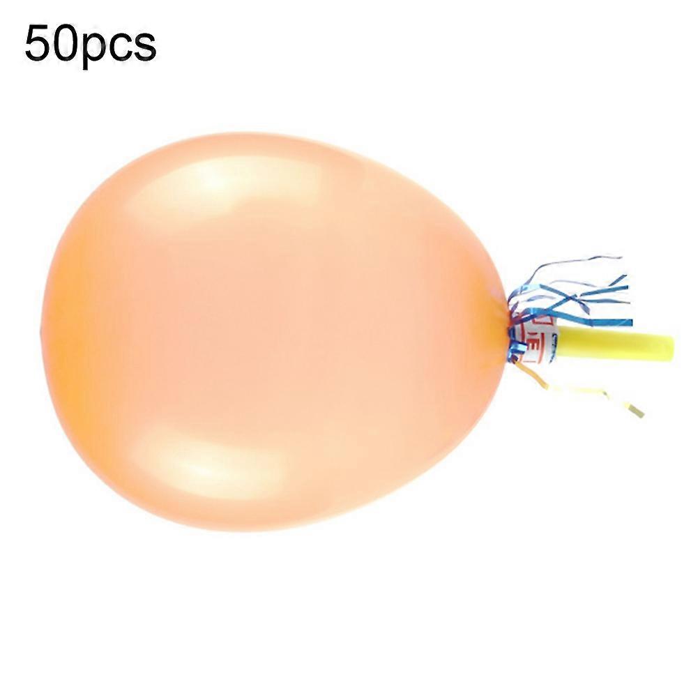 50 Pcs Apito de Balão Colorido com Soprador Crianças Halloween Xmas Party Acessórios JIKAIX