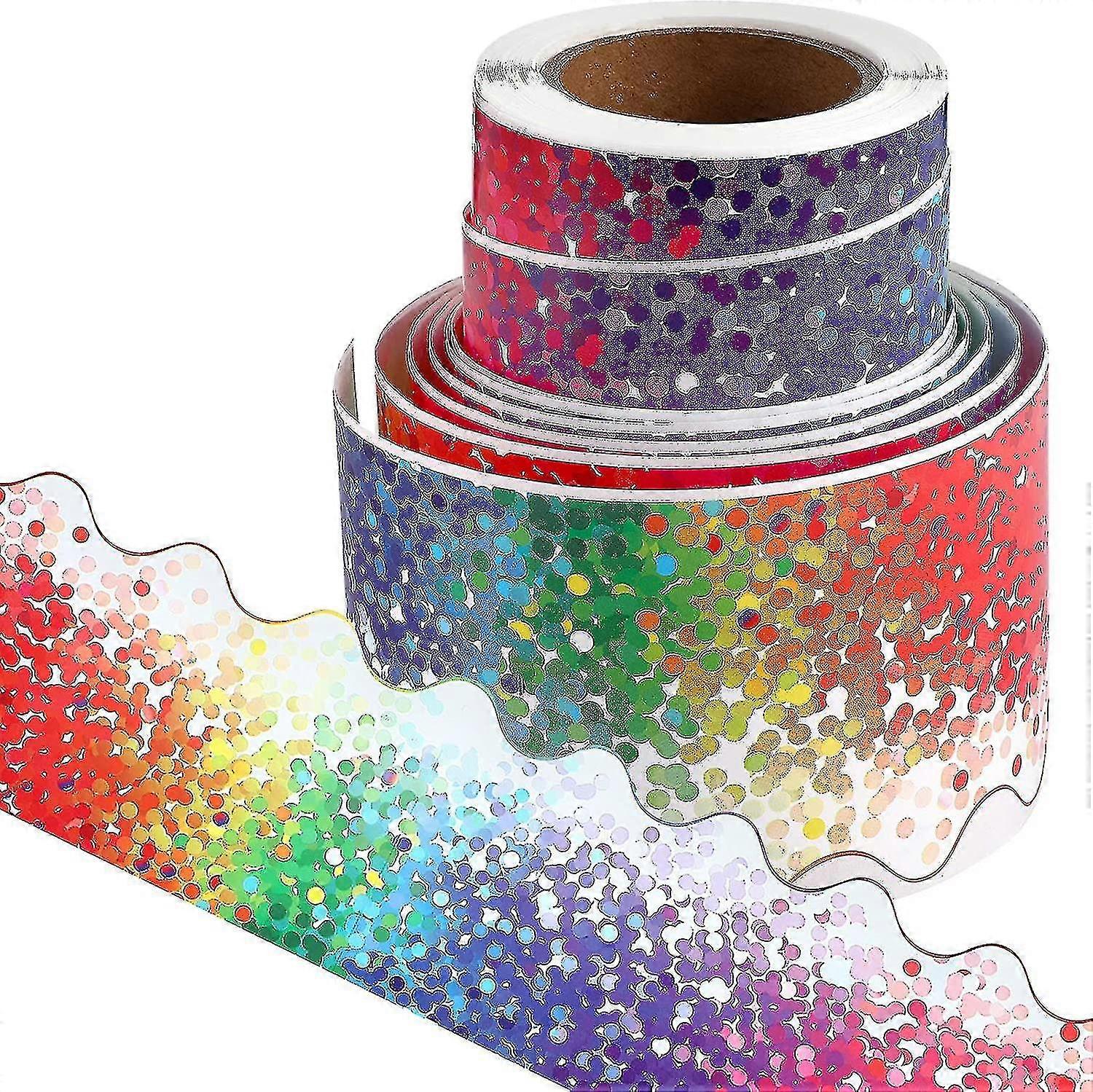 Adhesive Bulletin Board Border Trim Confetti Border Colorful Dot Border Trim