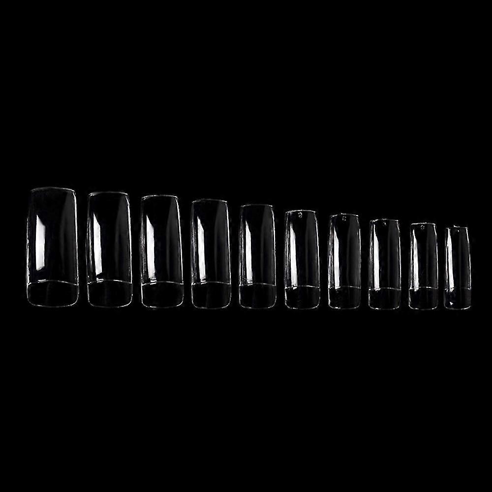 Nail Tips Square,100pcs Press On Nail Clear Fake Nail Tips With Box