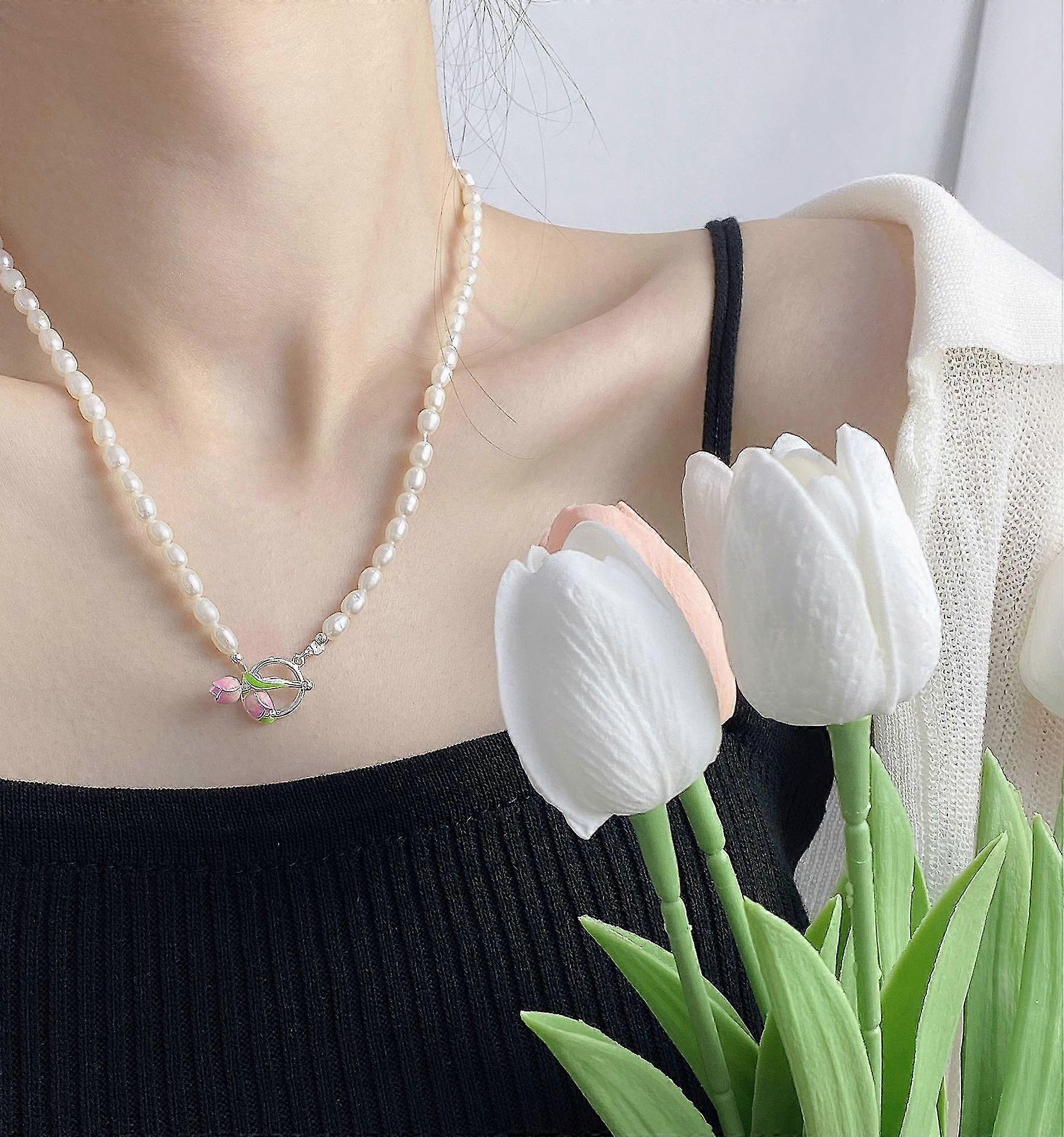 Collier Perle S925 Bijoux Mode Argent Ac5282