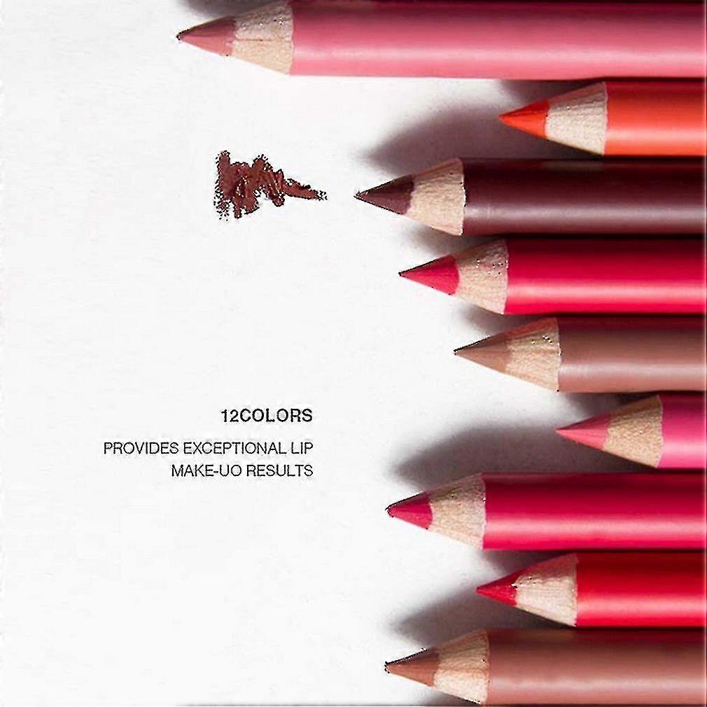 Menow 12 Farben/Set Lippen Make-up Stift Wasserfeste Lippen Make-up Lipliner Tool