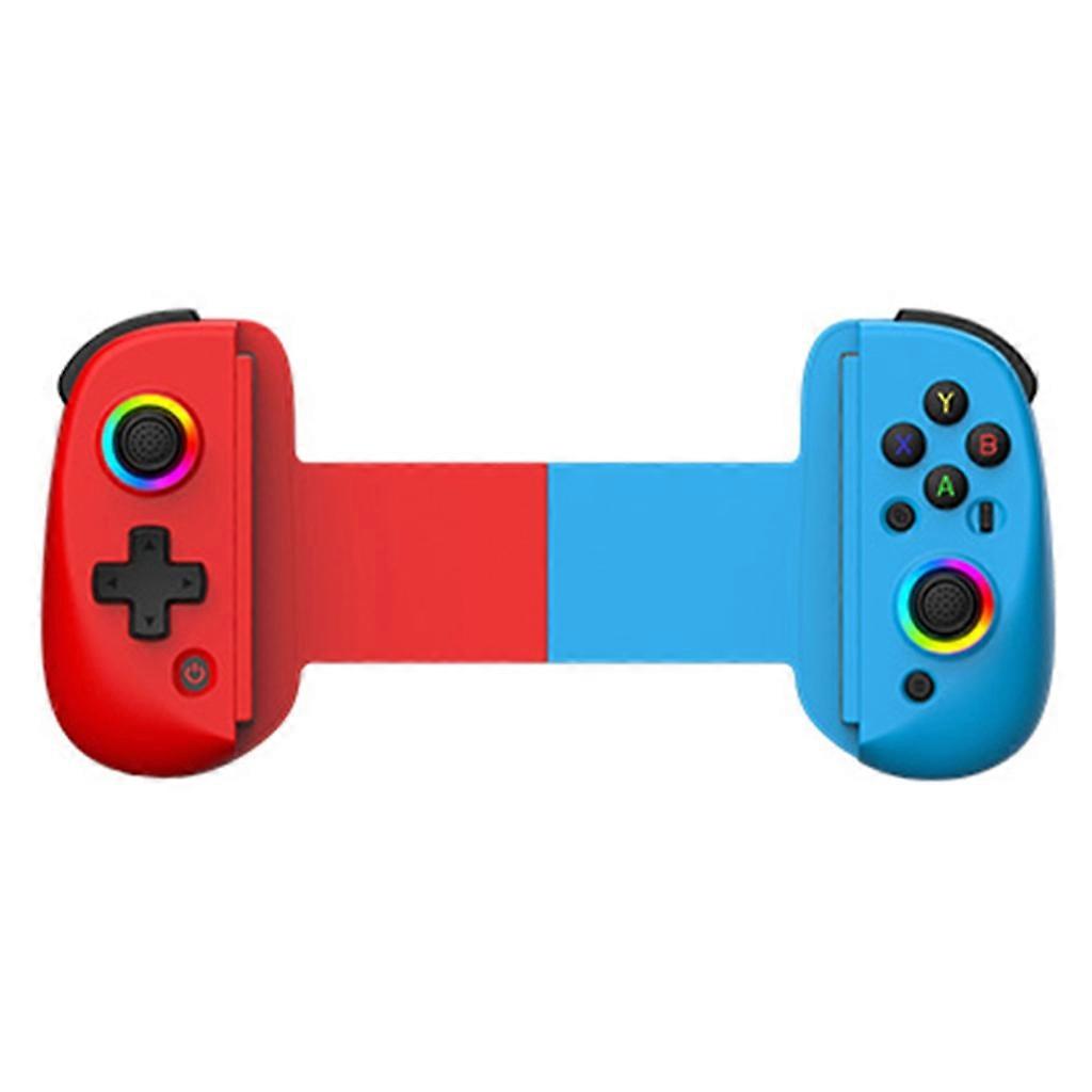 D8 Gamepad Telescopic Cellphone Game Controller for Switchs Cellphone Tablet with Turbos RGB Joypad Anti-slip Handle