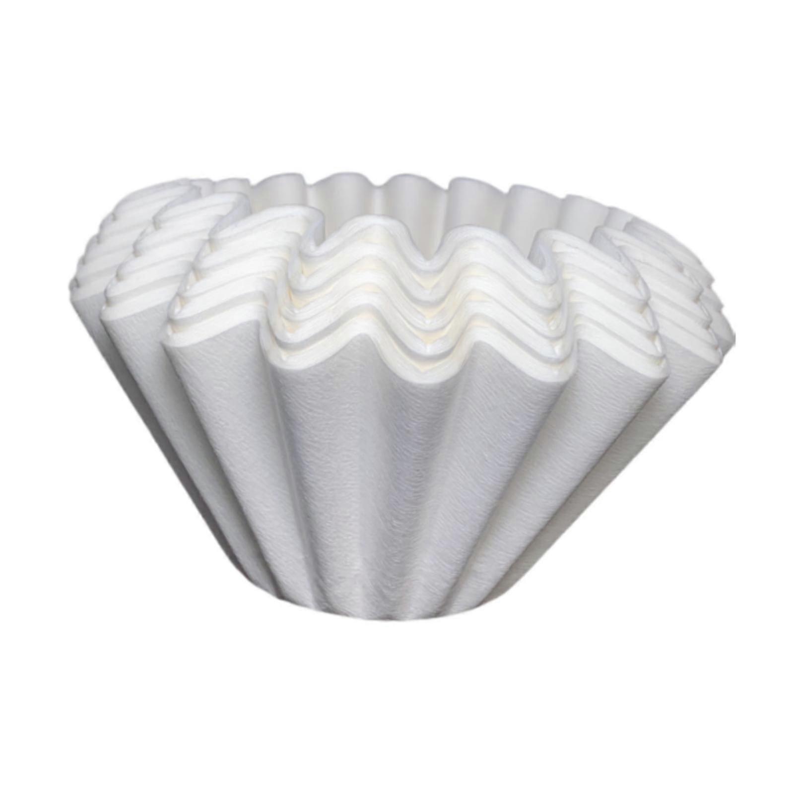50Pcs B02 Coffee Filter Wave Disposable Coffee Filter Paper for Coffee Maker