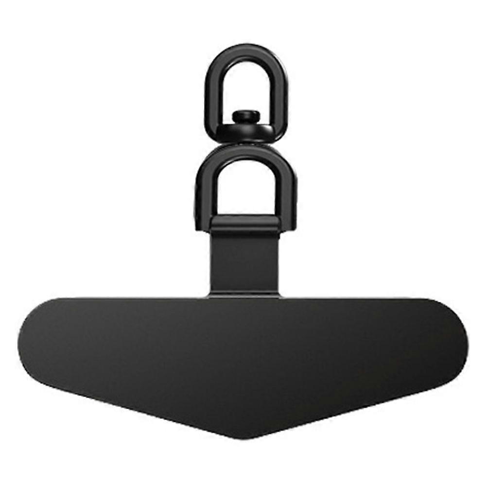 Stainless Steel Phone Tether Pad Durable Clip Tether Tab Patches for Phone Lanyard with Soft Film Rotating Buckle Ultra-Thin Case Mobile Phone Accesso