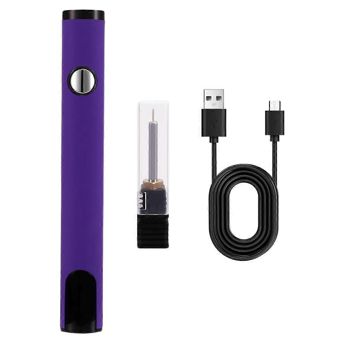 510 Thread Battery Cart Pen Electric Soldering Iron Welding Kit Adjustable Voltage with Hot Thread