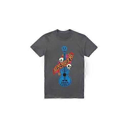 Coco Mens Remember Me Guitar With Skulls T-Shirt
