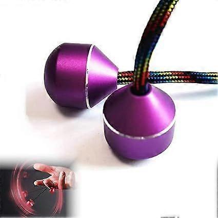Finger Toys for Practicing Finger Dexterity, Aluminum Alloy Two Beads Finger Toys, One String Finger Yo-Yo Alloy Toy