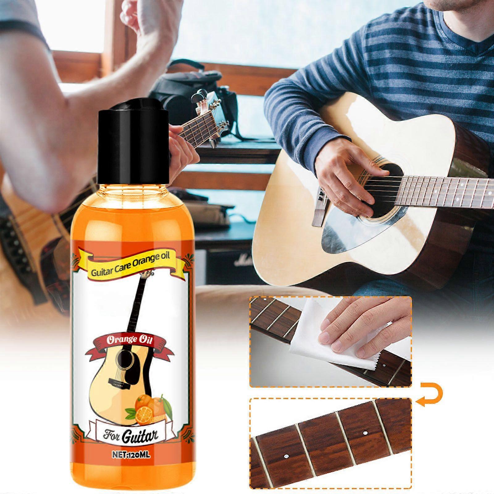 Guitar Fretboard Cleaner - Πορτοκαλί Κιθάρα Καθαρισμός Προϊόντα Φροντίδας Καθαρισμός Γυαλίσματος Oil Cleaner Conditioner 120ml Αξεσουάρ κιθάρας για κιθάρα Ba