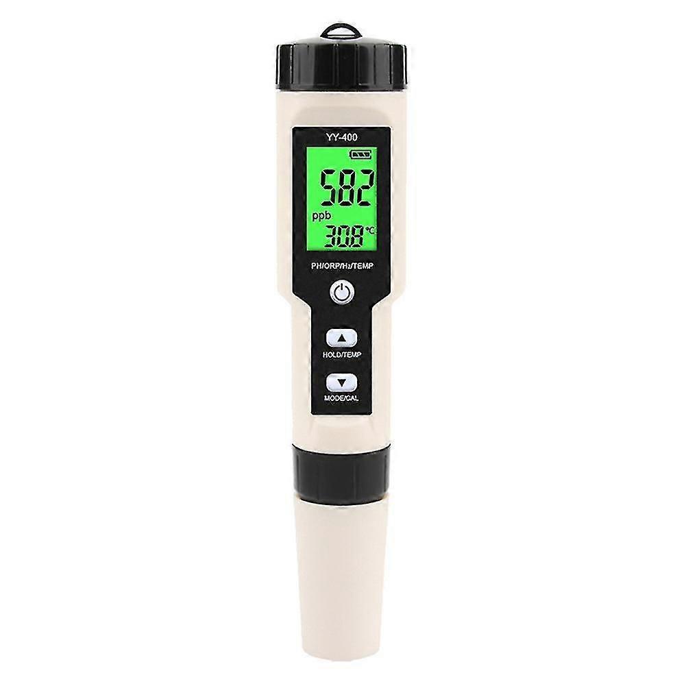 4 In 1 Yy-400 Ph/orp/h2&tem Meter Digital Hydrogen Concentration Tester For Aquarium, Swimming Pool