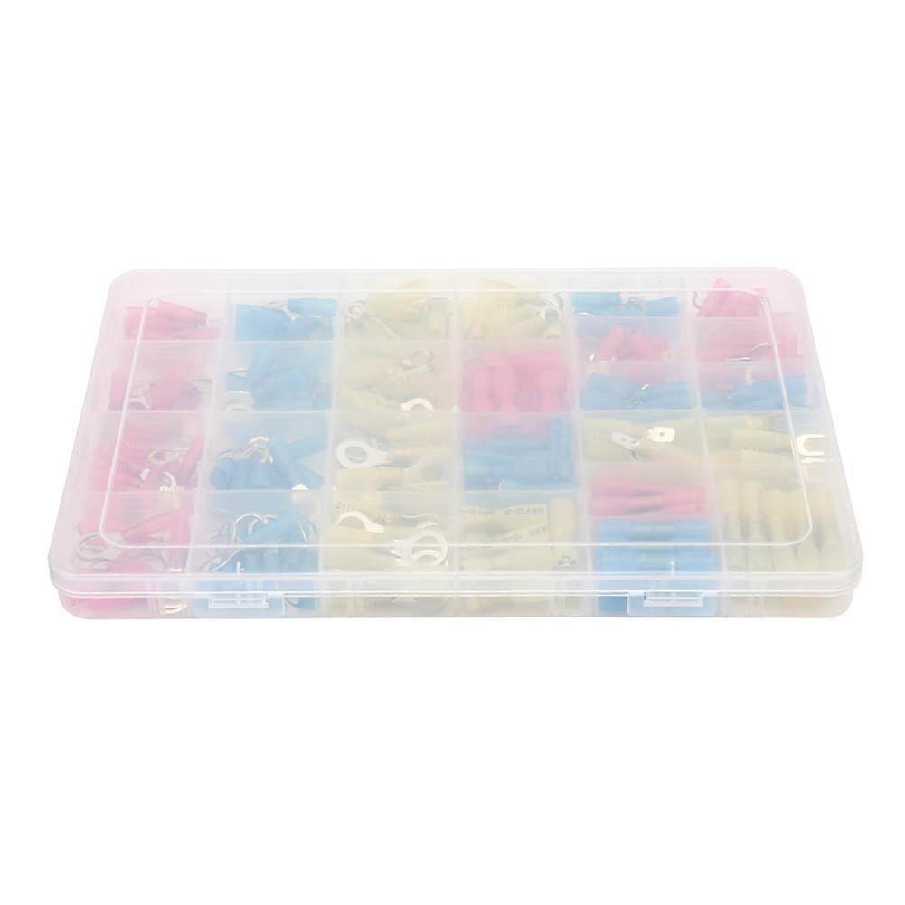 270pcs Waterproof Heat Shrink Wire Spade Crimp Terminals Connectors Set Include Hook Butt