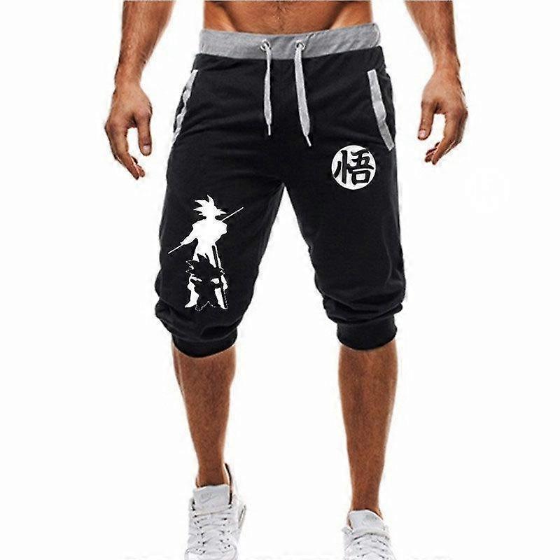 Summer Men's Five-Point Pants Goku Casual Sports Drawstring Shorts