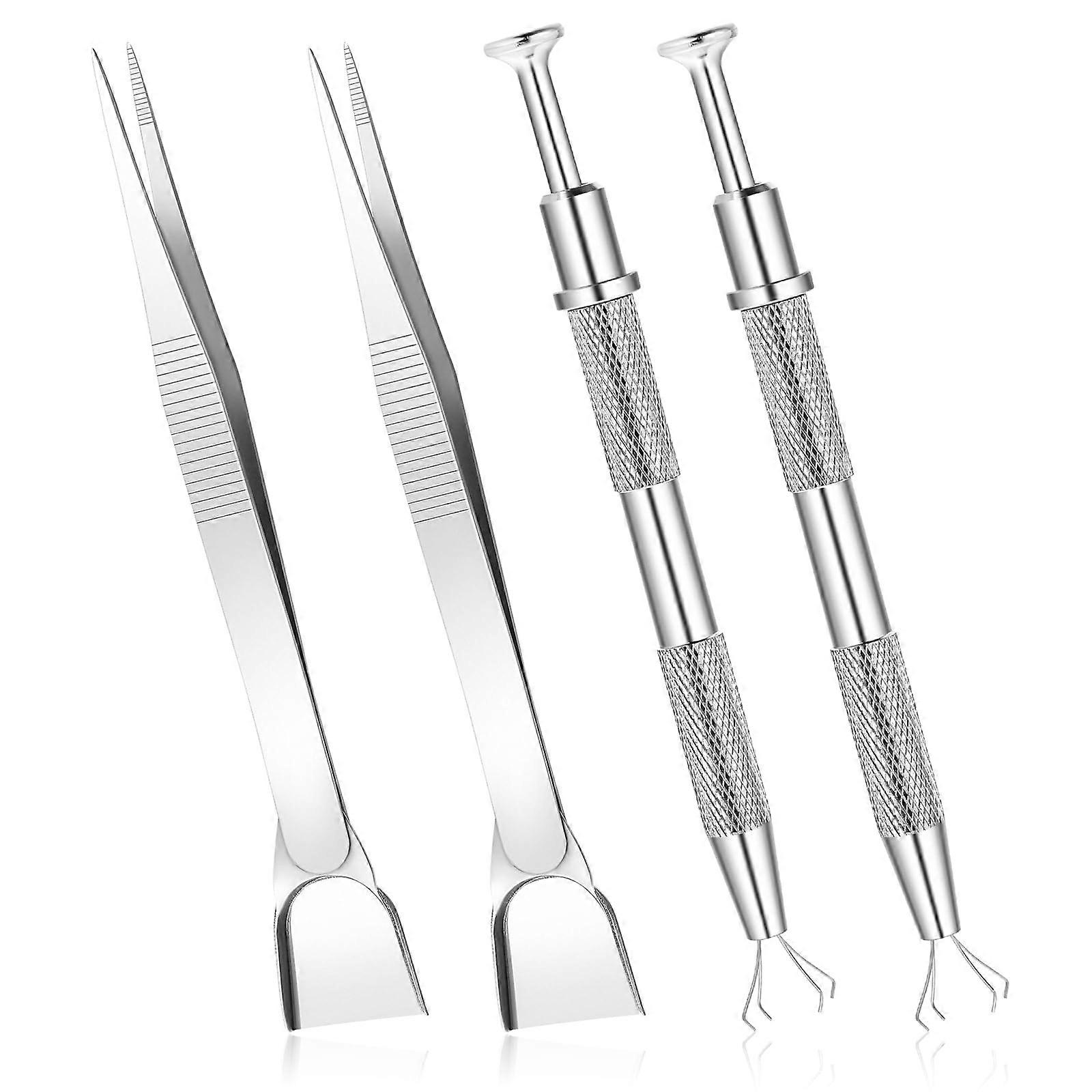 4 PCS Cake Decorating Tools Set for Baking Stainless Steel Piping Nozzles Silicone Spatula Plastic Icing Comb Reusable