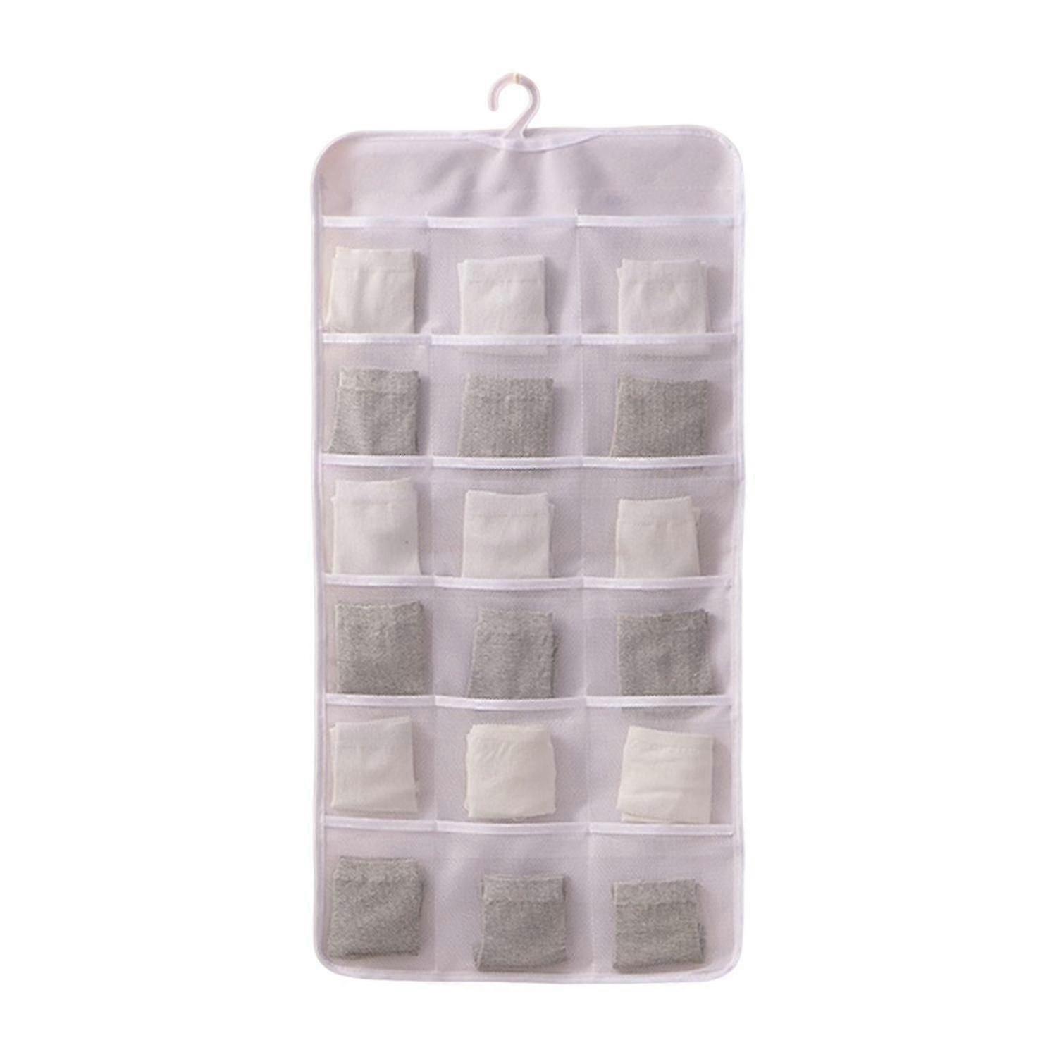 6/12/18 Grids Underwear Storage Bag High Capacity Storage See-through Grid Clothes Hanging Organizer