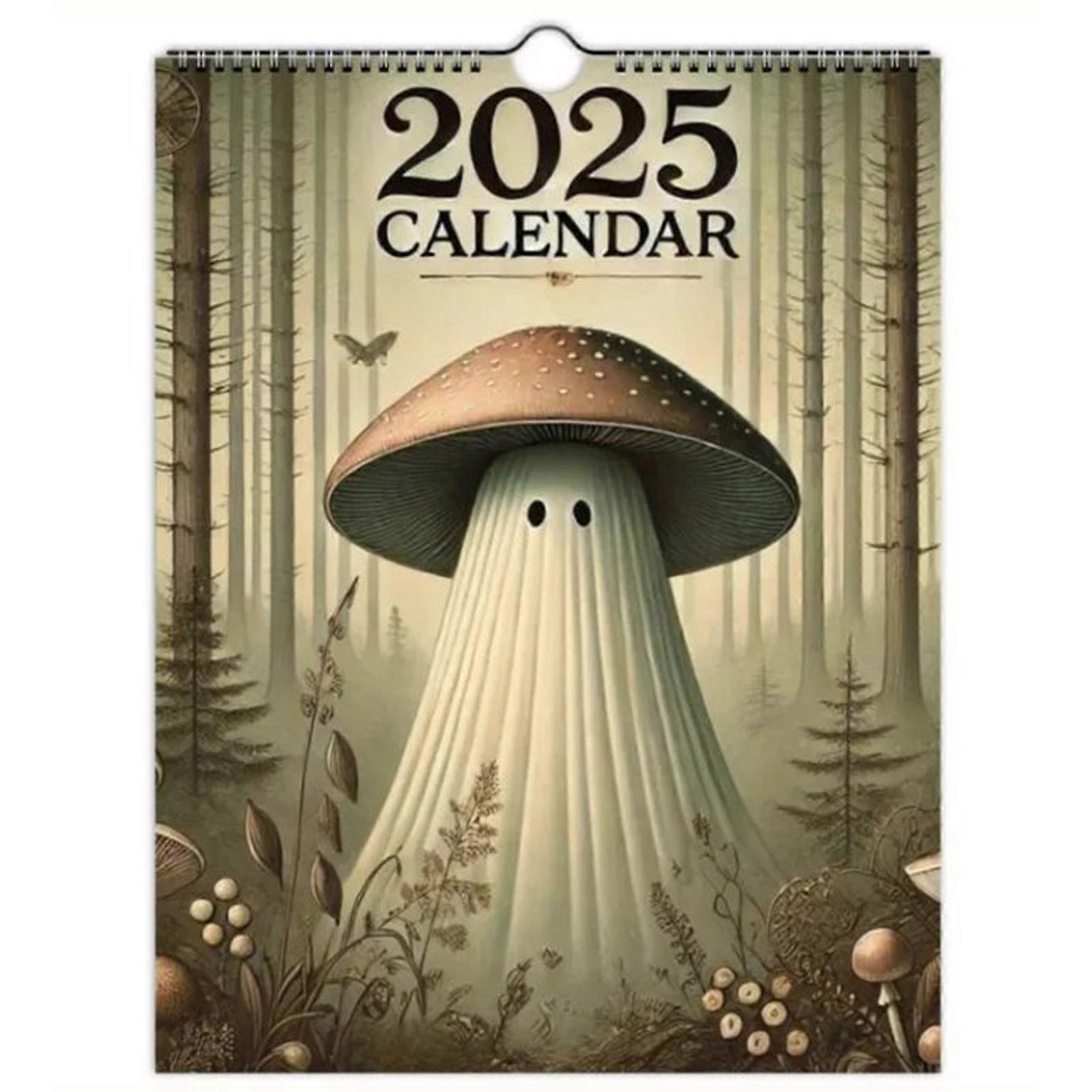 2025 年适合冒险家的蘑菇幽灵艺术日历