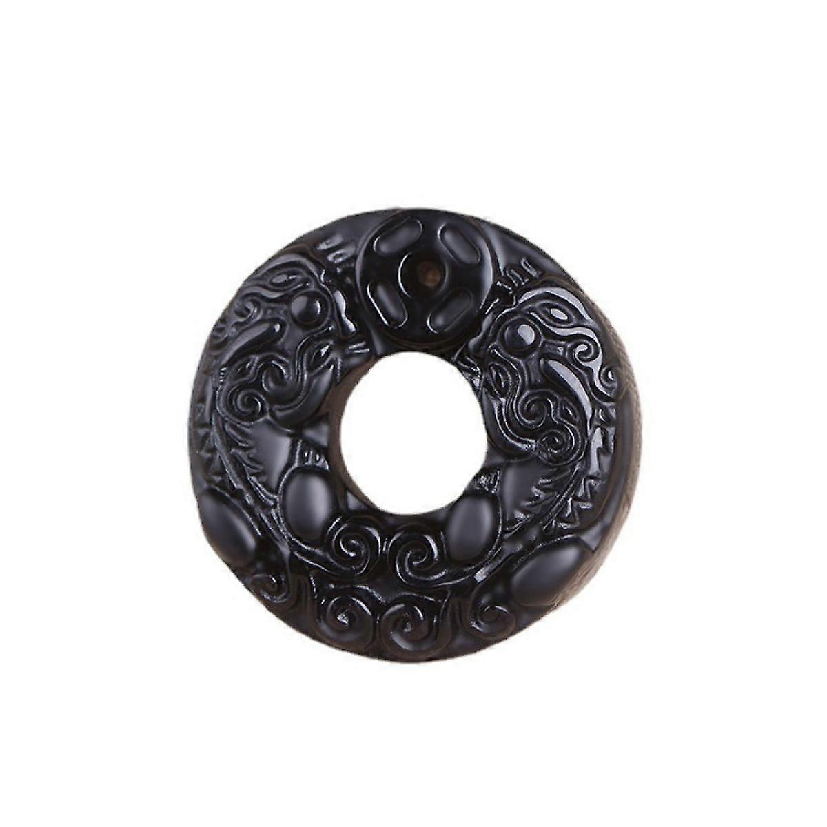 Wealth Pixiu Amulet Obsidian Pendant Necklace