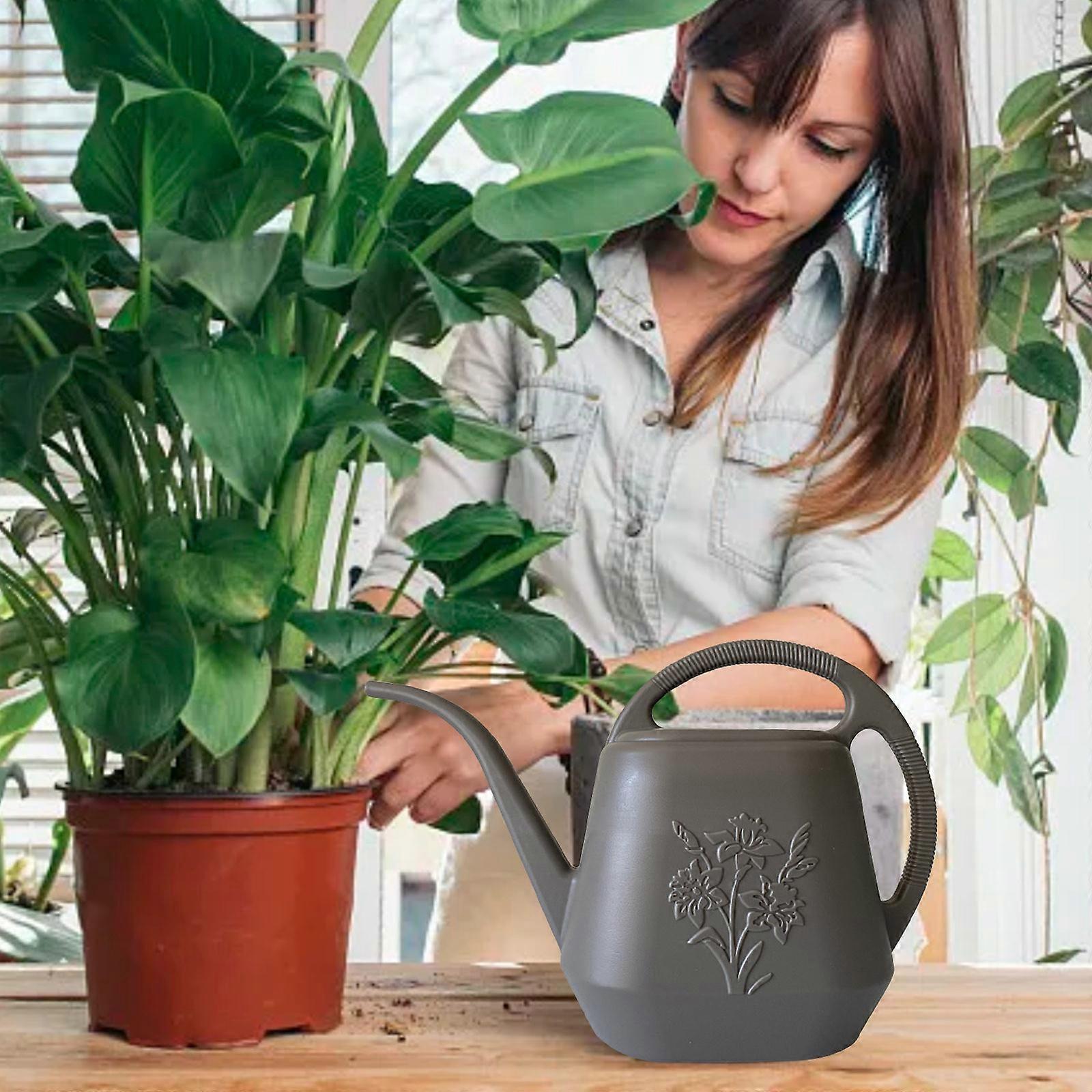 Plant Watering Can Watering Can 1 Gallon Long Spout Watering Can Flower Patterns Indoor Watering Can With Handle Plastic Watering Can
