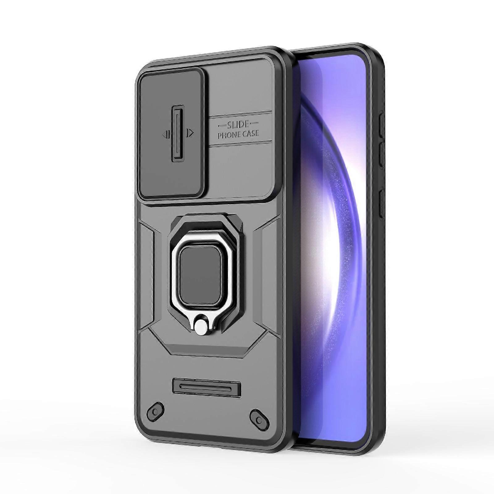 Sliding Camshield TPU + PC Shockproof Phone Case with Holder