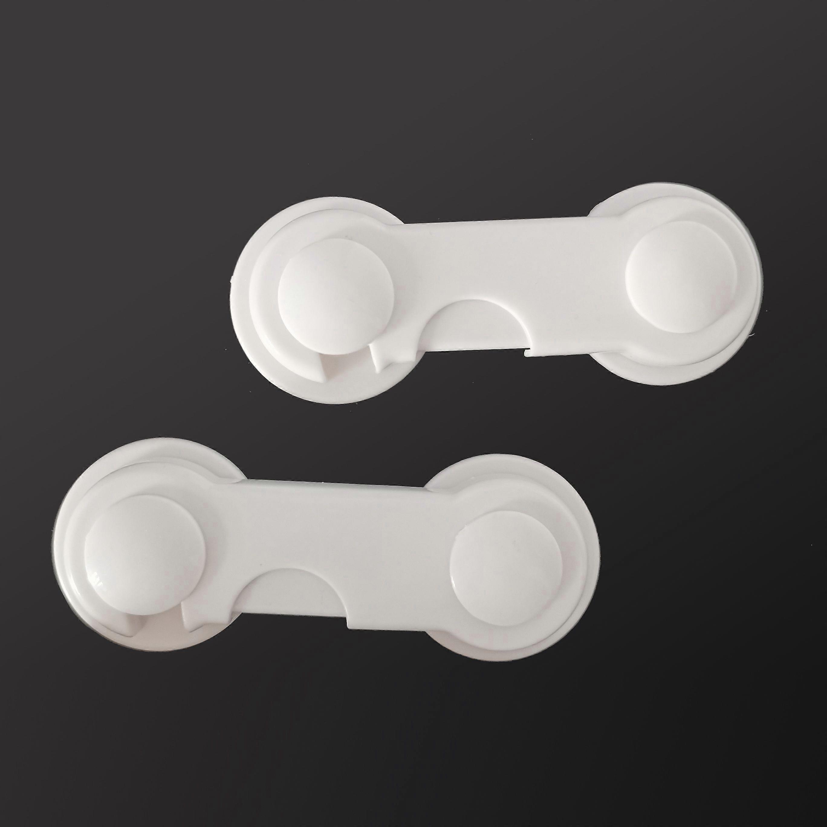 2 Pcs Child Safety Cabinet Locks Child Proof Cabinet Latches Baby Proofing for Drawers Cupboard Cabinets Refrigerator with PE Foam Adhesive Tape