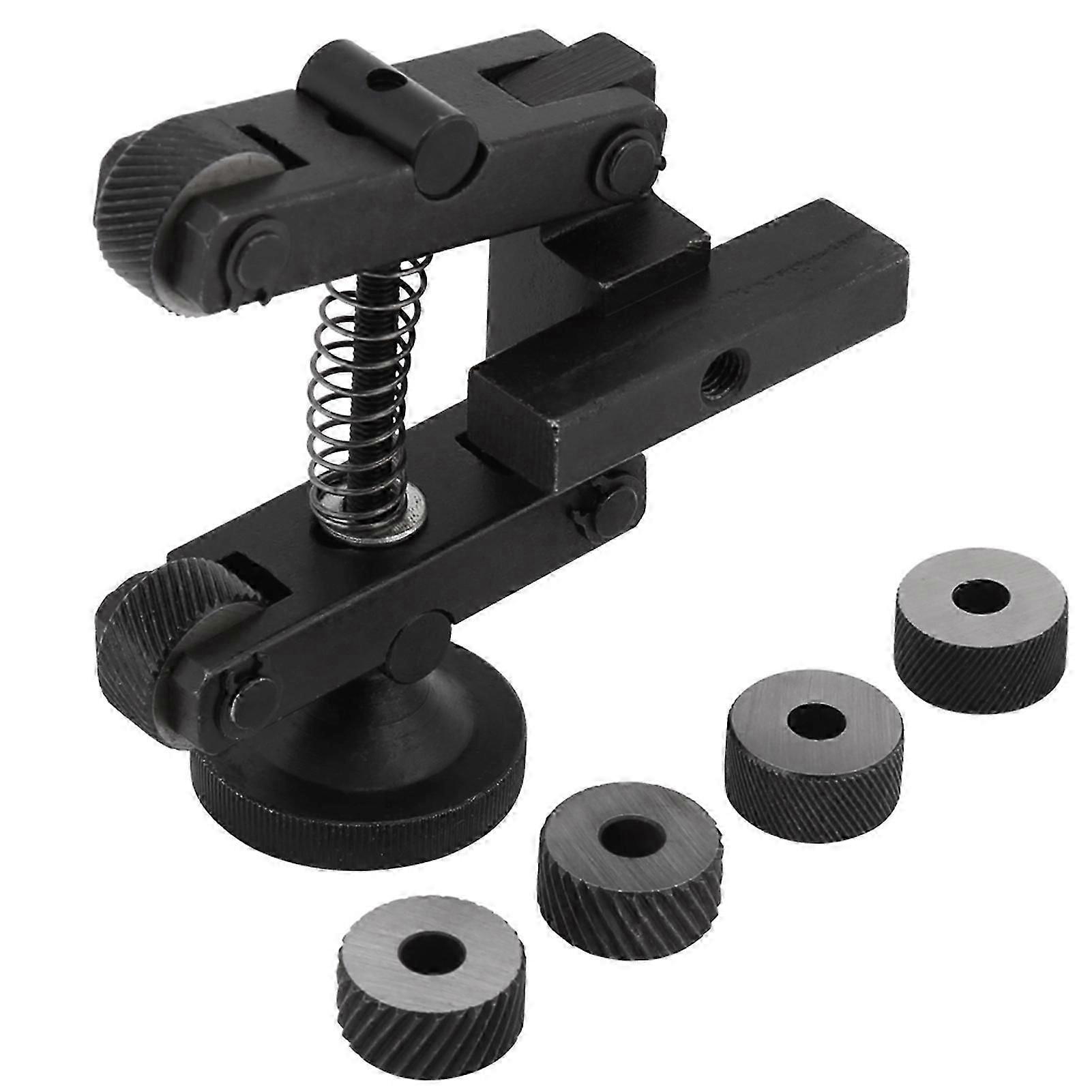 1 kpl Uurtava Knurler-työkalunpidin lineaarinen Knurl-työkalusorvi säädettävä varsi pyörällä