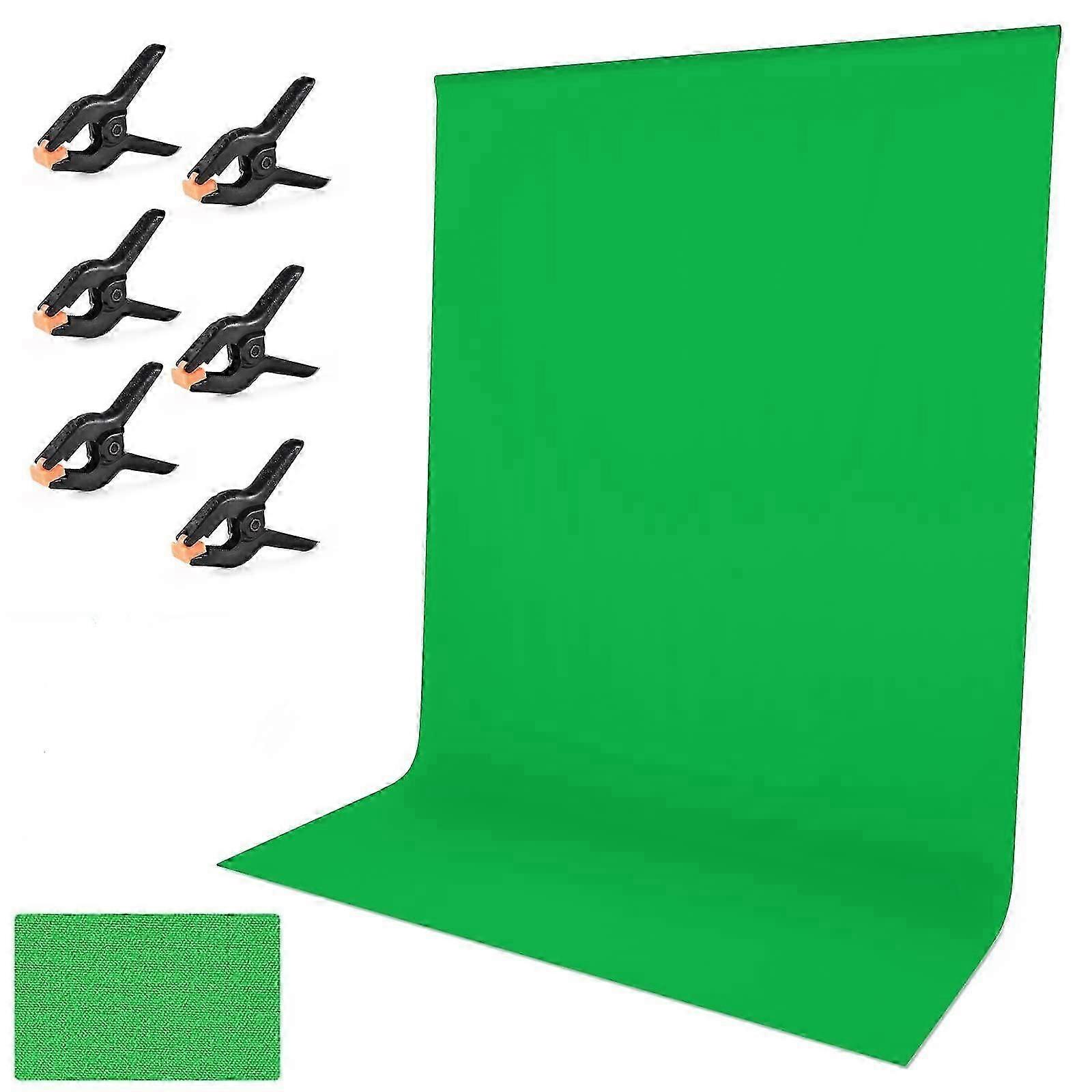 Green Screen Photography Backdrop,Thicken Green Photo Backdrop,With Clips,For Photo Studio,Live Streaming -GSL