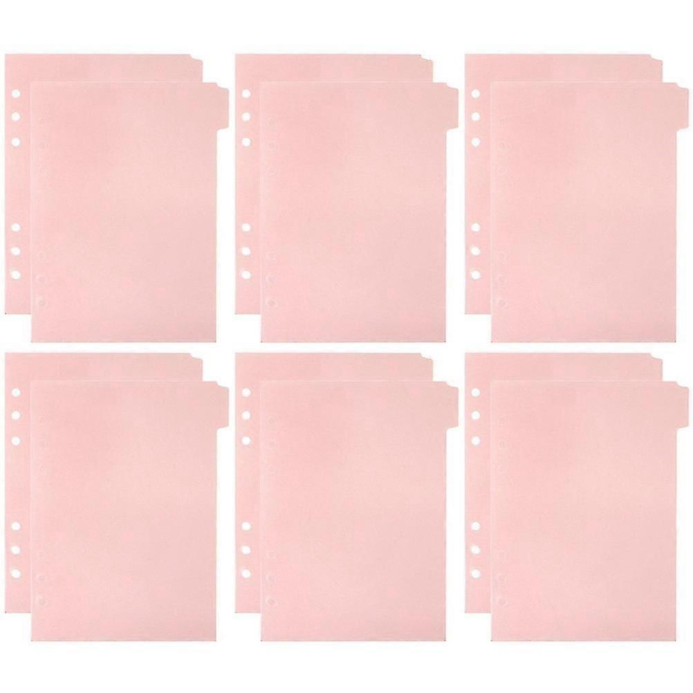 12Pcs Professional Binder Dividers Convenient Notebook Dividers Daily Use Tab Dividers