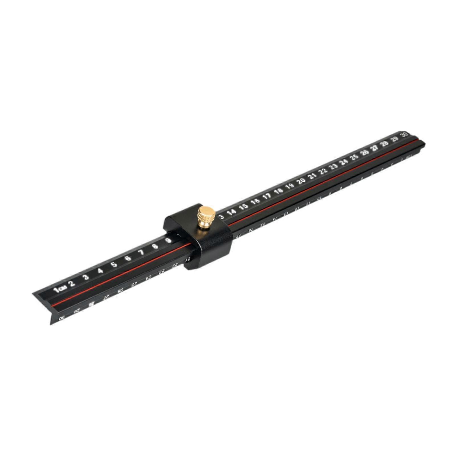 Scribing Ruler,Woodworking Ruler Slide Ruler Carpentry Auxiliary Tool Removable