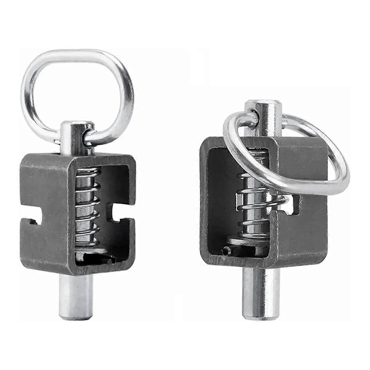 Anhängertorriegel, Anschweiß-Federriegelbaugruppe mit 5/8-Zoll-Feder, 2er-Pack