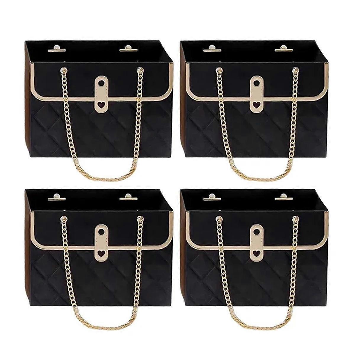 16PCS Blumenbox Rose Verpackungsbox Geschenkpapiertüte Geschenkbox,C