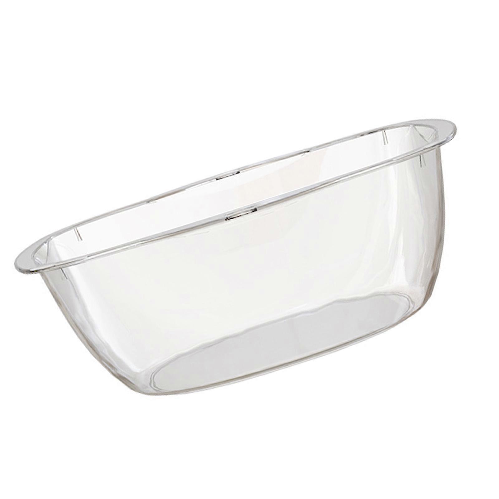 L Size Transparent Plastic Wash Basin Multifunctional for Home