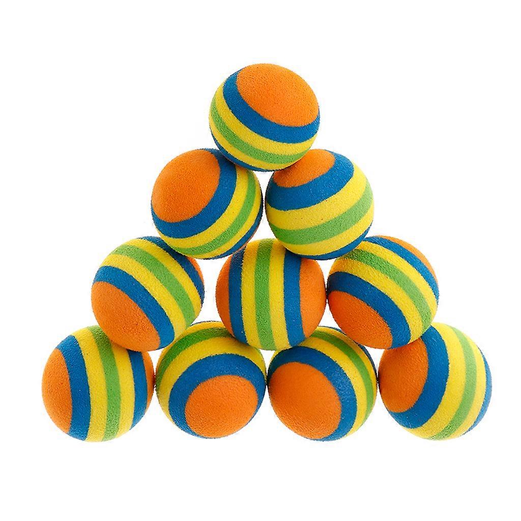 10Pcs Pet Toy Ball Fetching Chewing Ball Interactive Toy for Pet Medium Small Dogs Outdoor Interactive for Play Fetch orange