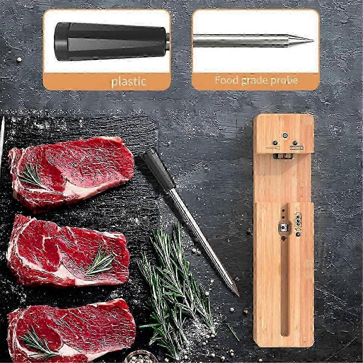 Direct Heat Grilling Smart Meat Thermometer, Long Bluetooth Range, Precision Cooking, for BBQ/Grill/Kitchen