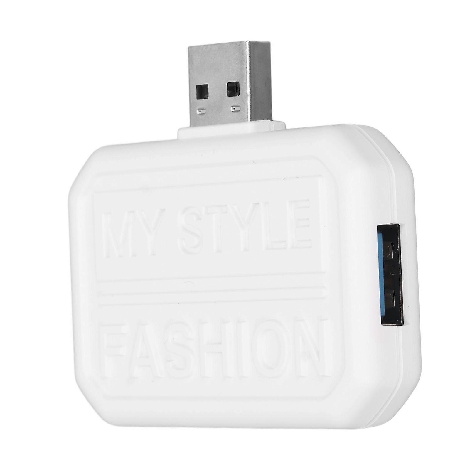 3 in 1 USB C Hub Docking Station White USB3.0 5Gbps Multiport