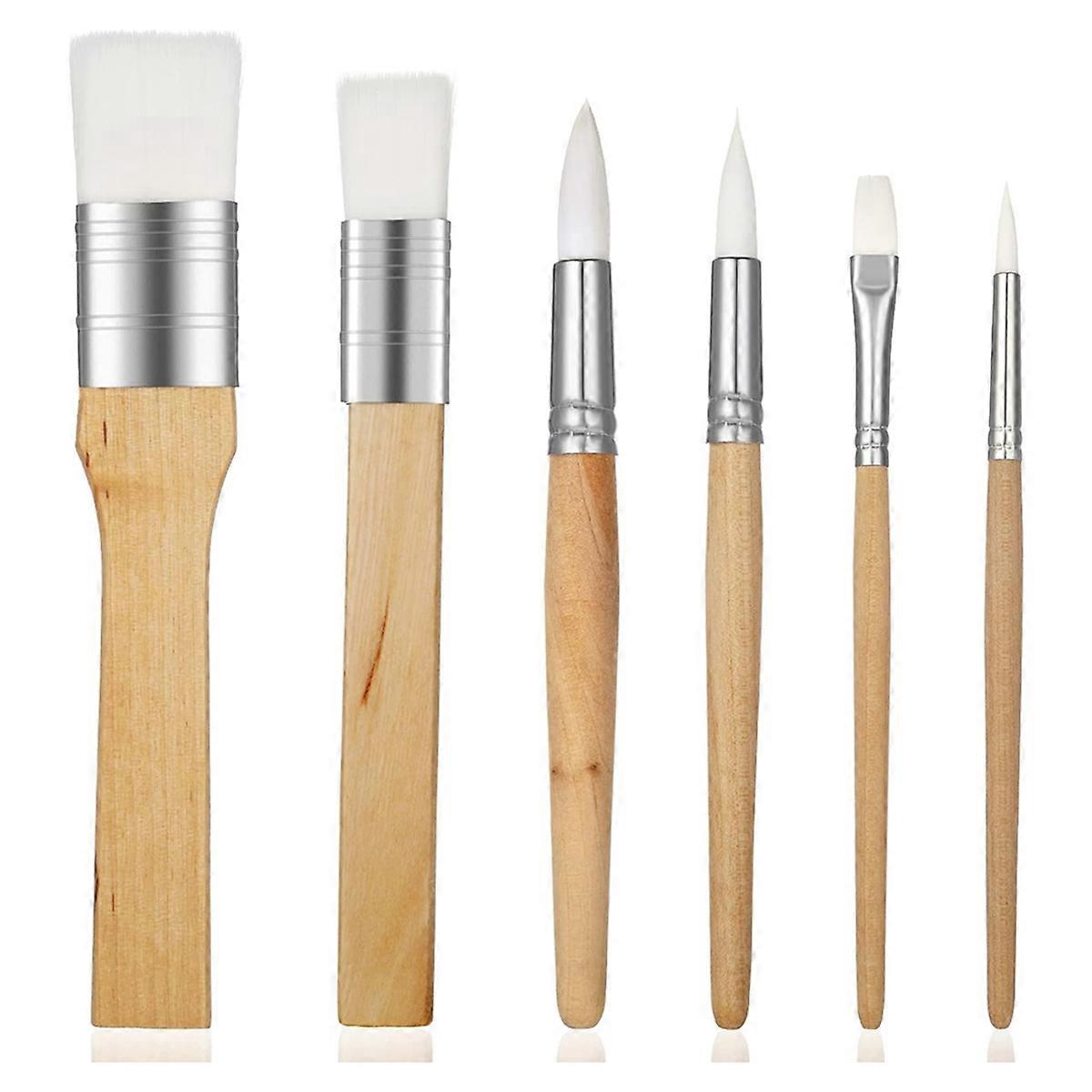 Paint Brush Set,6 Pcs Acrylic Paint Brushes Paintbrushes B