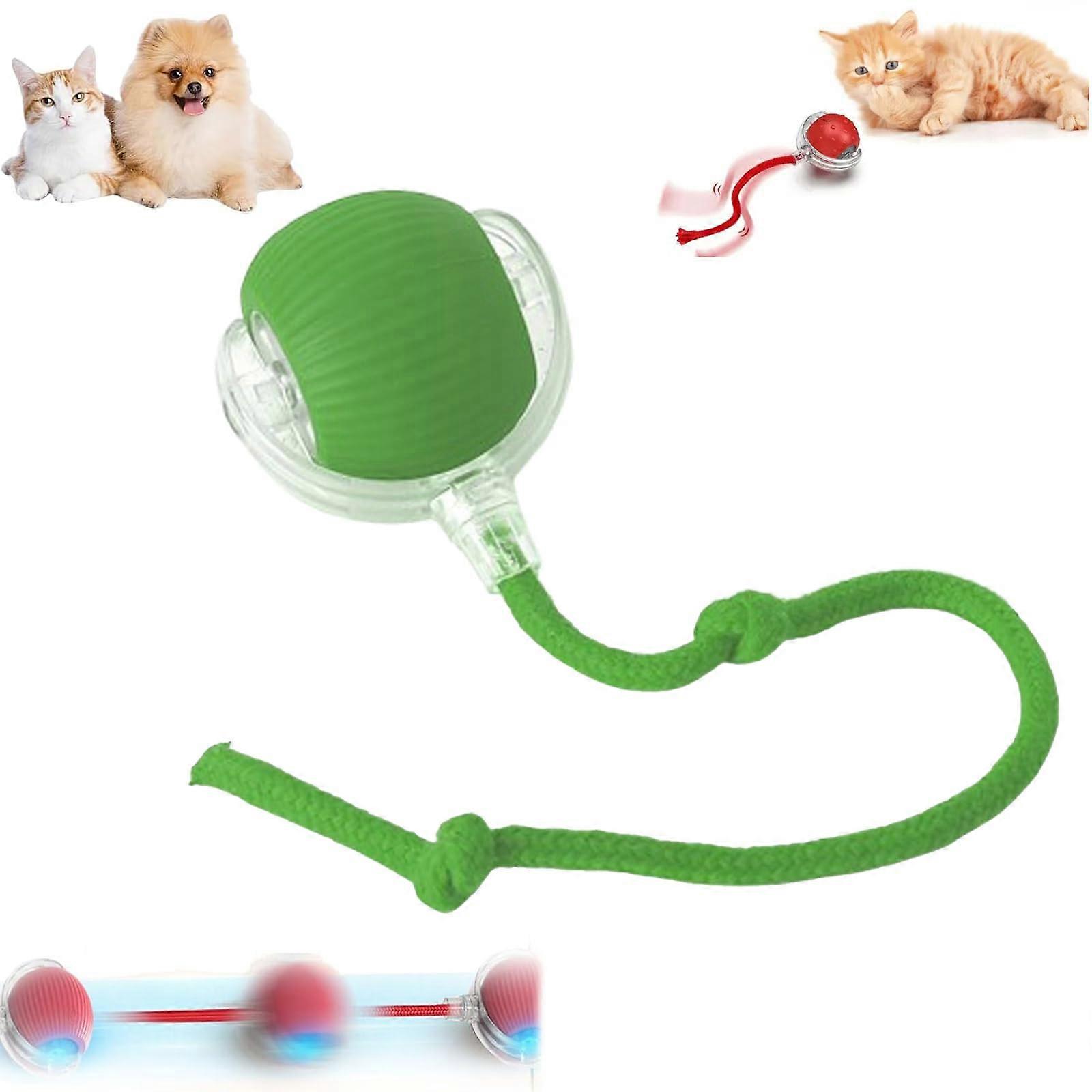 Interactive Cat Toy for Indoor Cats Fast on Rolling Carpet Automatic Rolling Ball Toy