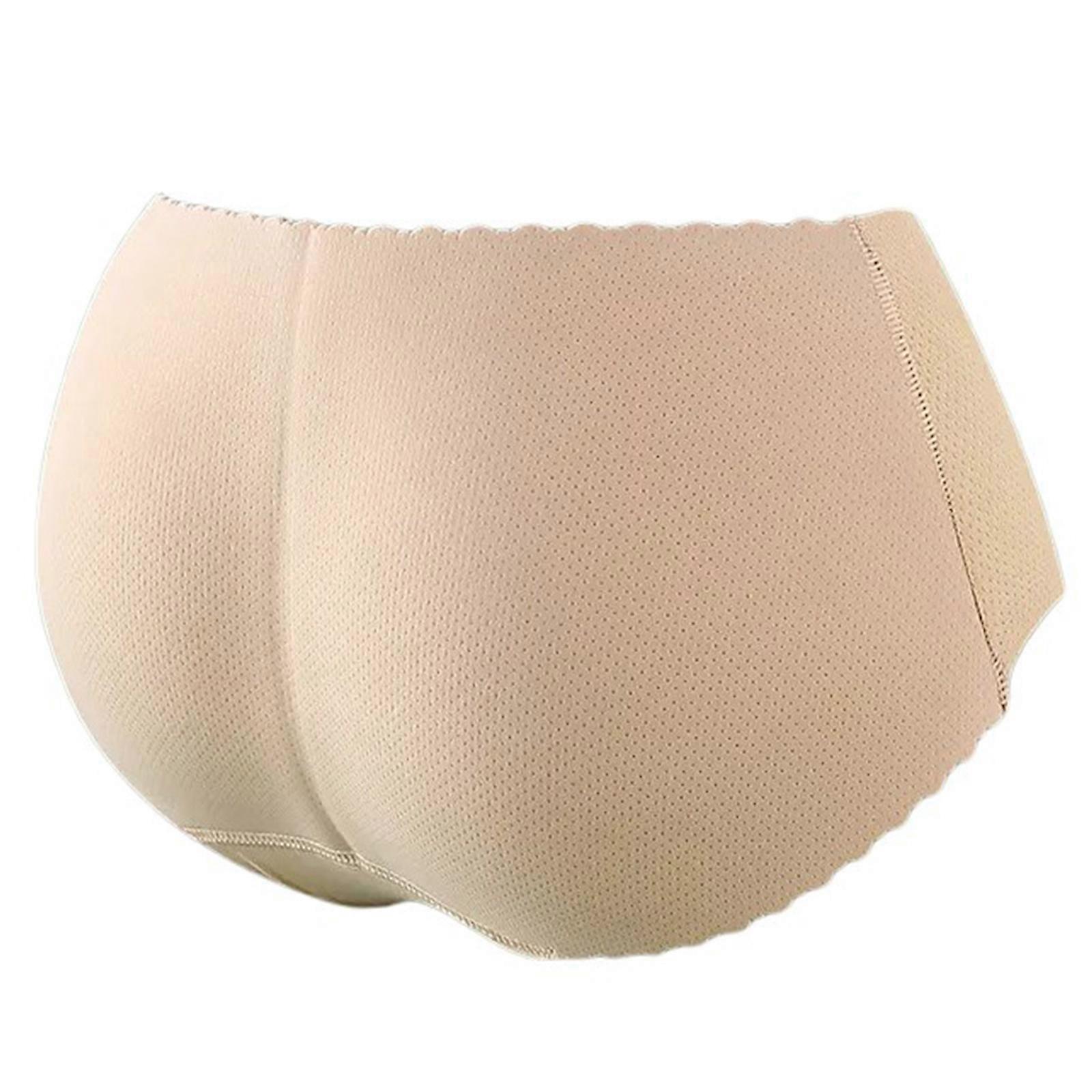 Höftförstärkare Vadderade Byxor Bodyshaper Sömlösa Fejk Rumpkuddar Trosor Rumpa Push Up Underkläder Damunderkläder Låg midja Hudfärg XL