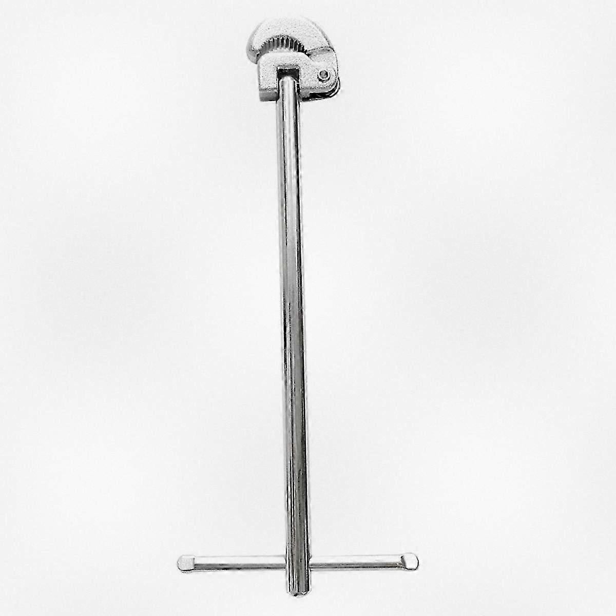 Basin Wrench with 3/8 to 1-1/4 Inch Jaw Capacity, Compact Tap Nut Spanner for Tight Spaces, Silver Finish