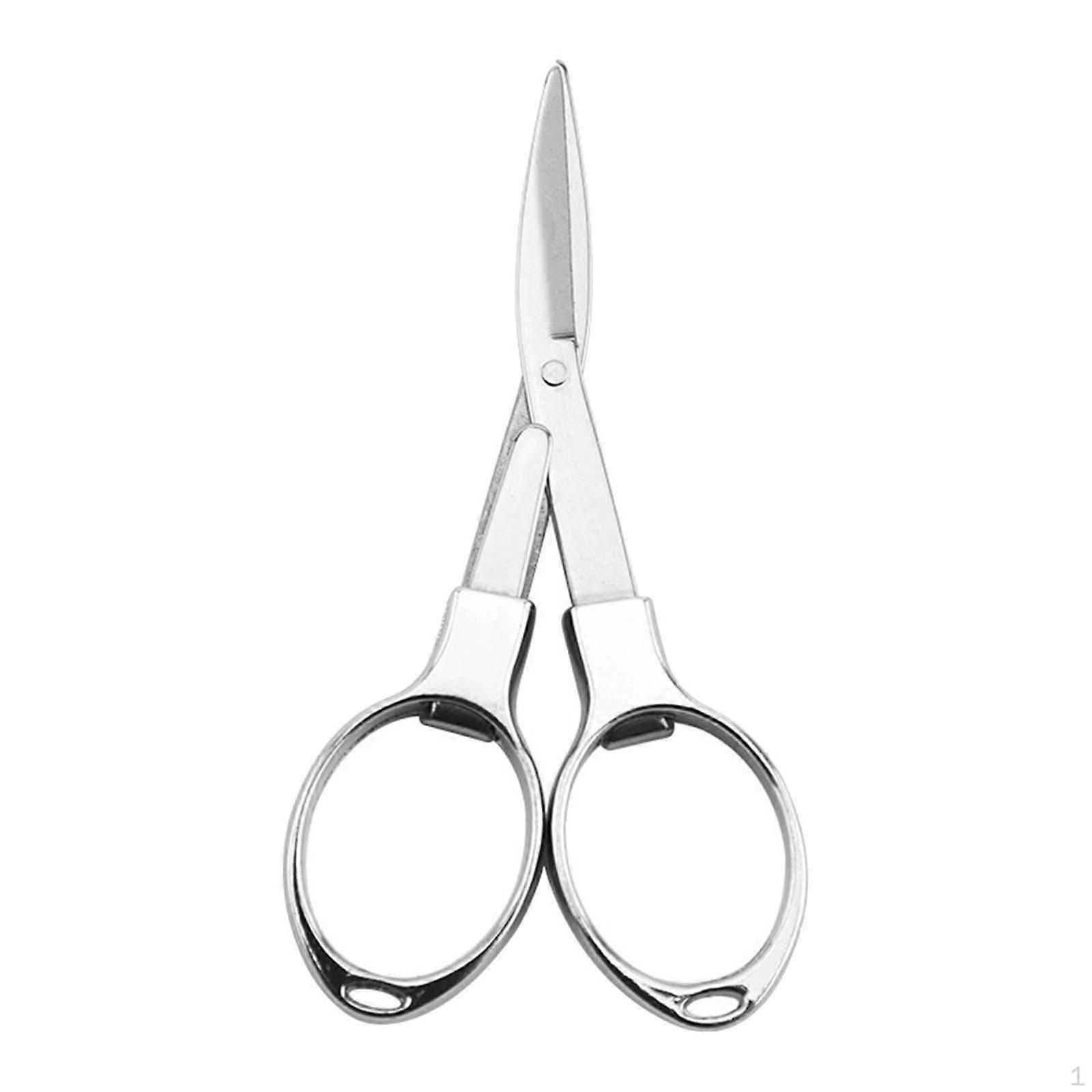 Fishing Line Scissors Foldable for Outdoor Craft Sewing Backpacking Silver