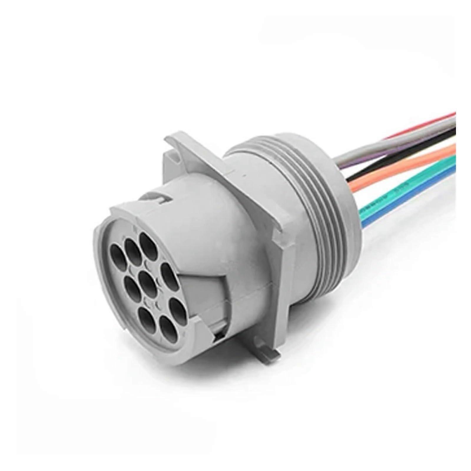 Automotive Electrical Connectors 9 Pin HD16-9-96S HD10-9-96P Grey Circular Wiring Harness Diagnostic Tool