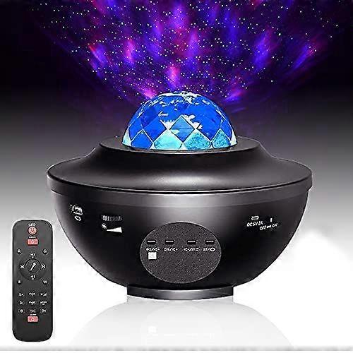 Star Sky Projector, Child Night Light Led Rotating Cloud Star Projector Lamp, Remote Controlled, Music Player with Bluetooth and Timer