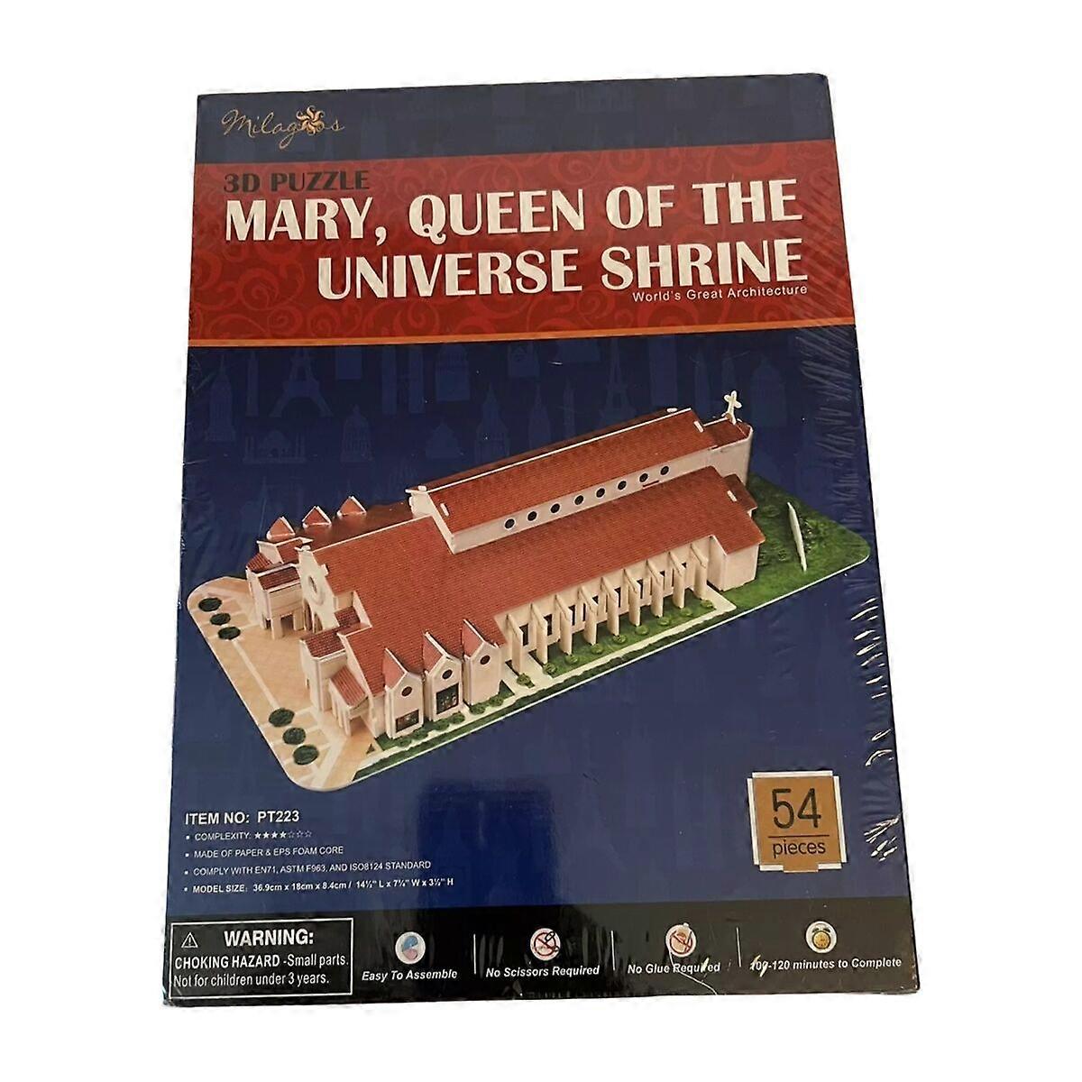 3D Puzzle CubicFun MARY QUEEN OF THE UNIVERSE SHRINE Multicolour 54 Pieces