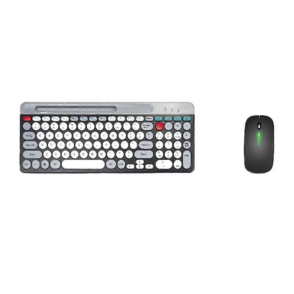 Sleek Bluetooth-compatible Keyboard & Mouse Set Suitable for Work or Play