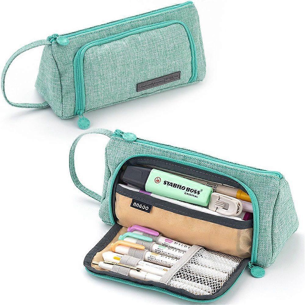 Literary pencil case, large capacity, practical design, stylish and functional accessory.