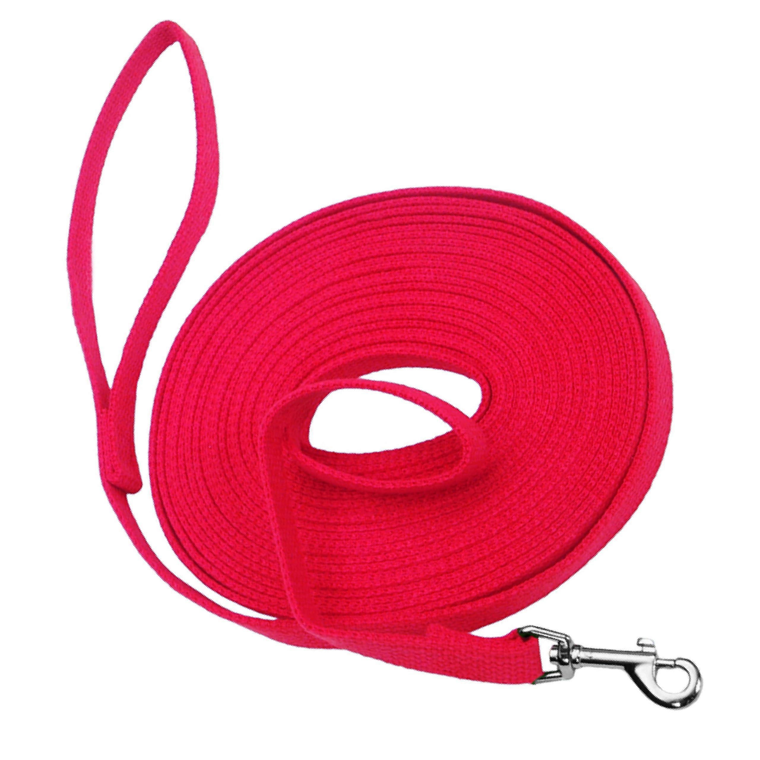 Cotton Web Dog Leash Model Red 5/8 In X 30 Ft Training Leash