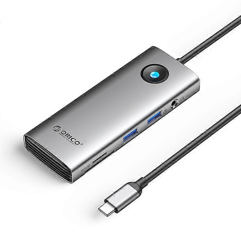 ORICO PW11-8PM Typ-C / USB-C 8-in-1 5 Gbit/s Multifunktions-Dockingstation Kartenleser
