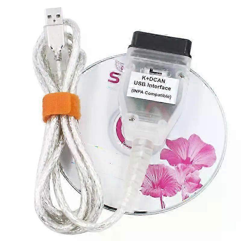 OBD2 Interface Cable For BMW INPA K+CAN DCAN OBD2 Scanner Interface USB FT232RL Portable Driver Program Car Diagnostic Tool