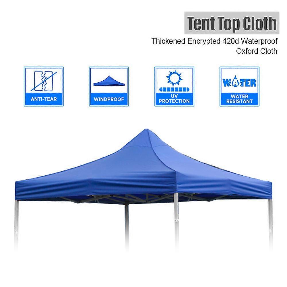 Outdoor Tent Canopy For Champing Waterproof Wear-Resistant UV Resistant Removable Canopy Tent Top Cloth