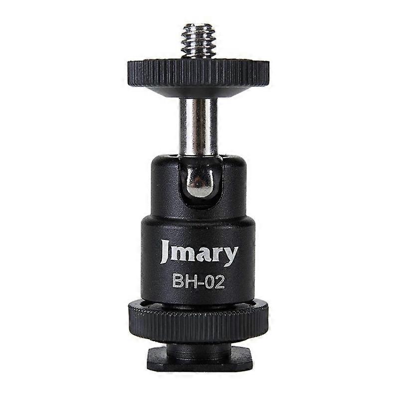 JMARY BH-02 360-Degree Rotating Tripod Ball Head 1/4 Screw Adapter